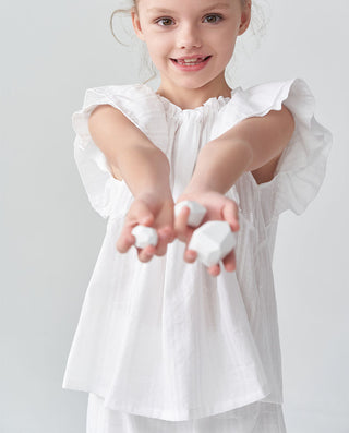 Aimer Kids Short-sleeve Sling Shorts Set