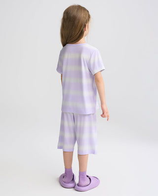 Aimer Kids Short-sleeve Tops Homewear Set For Girls Value Set