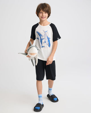 Aimer Kids Short-sleeve Tops Homewear Set For Boys Value Set