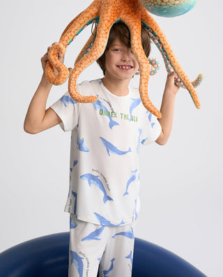 Aimer Kids Short-sleeve Tops Homewear Set For Boys Value Set