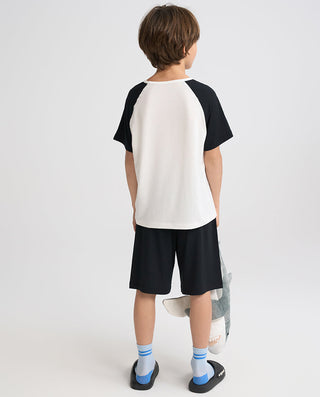 Aimer Kids Short-sleeve Tops Homewear Set For Boys Value Set