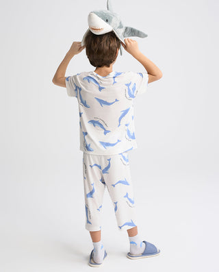 Aimer Kids Short-sleeve Tops Homewear Set For Boys Value Set