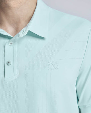 Aimer Men Casual Short-Sleeves Polo Shirt