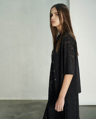 Aimer CHUANG Elastic Lace Long Dress