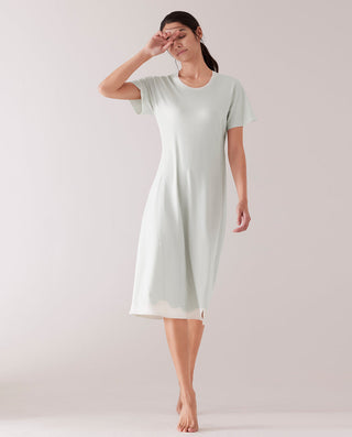 Aimer Short-Sleeve Nightgown with Seaweed Fiber