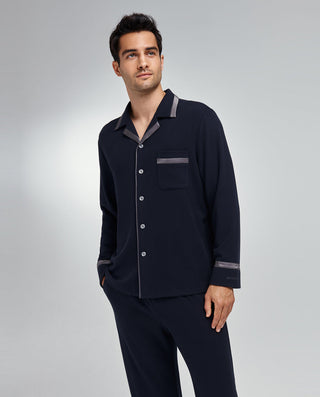 Aimer Men Milk Long Sleeve Classic Sleep Top