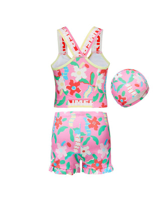 Aimer Kids Surf Flower Bikini Swimwear For Girls