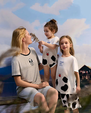 Aimer Kids Cool Feeling Milk Fiber Short-sleeve Homewear Tops AK341G851