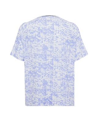Aimer Men Short-sleeved Algae Pajama Top