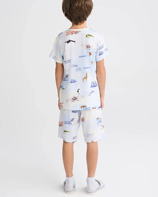 Aimer Kids Milk Fiber Homewear Tops For Boys