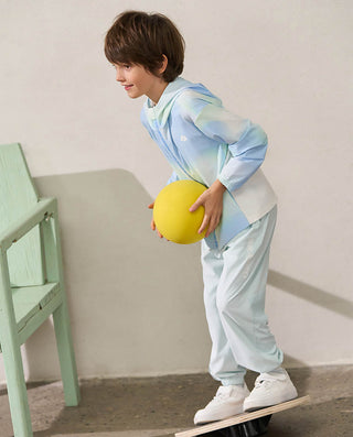 Aimer Kids Long Sleeve Zipper Sun Protection Top For Boys