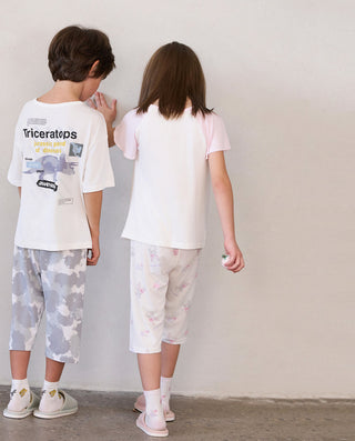 Aimer Kids Milk 7-Points Pants Pyjam For Boys