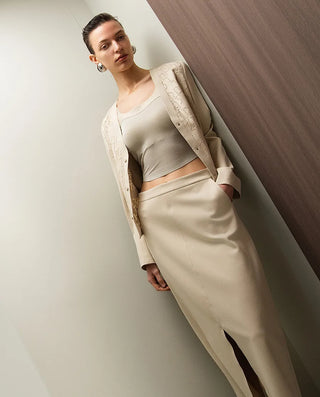 Aimer CHUANG 25SS Front Slit Skirt