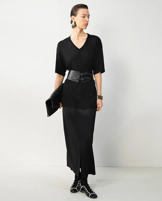 Aimer CHUANG 25SS Front Slit Skirt
