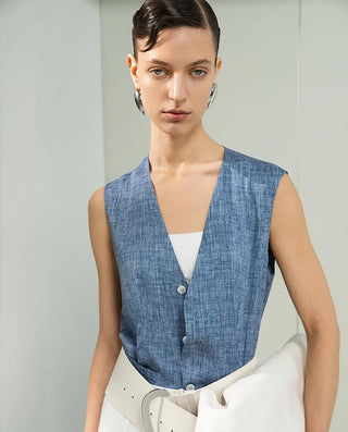 Aimer CHUANG 25SS Silk Printed Vest