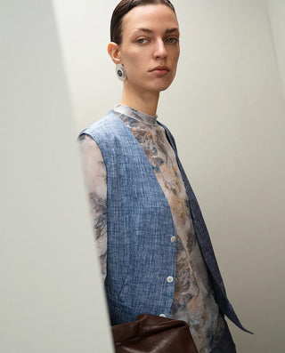 Aimer CHUANG 25SS Silk Printed Vest