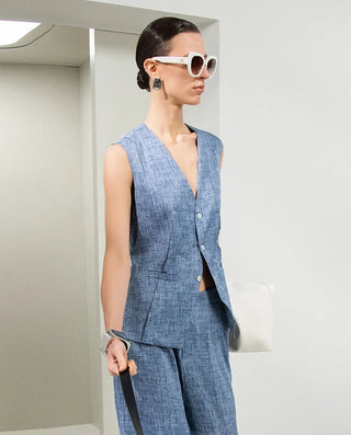 Aimer CHUANG 25SS Silk Printed Vest