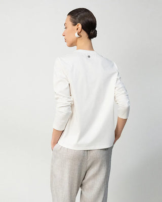 Aimer CHUANG 25SS Cotton Round Neck Long Sleeve T-shirt